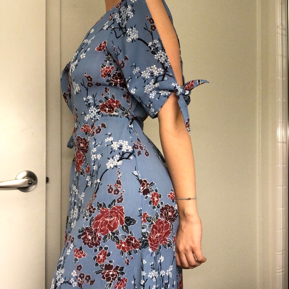 Never worn stunning floor length floral dress